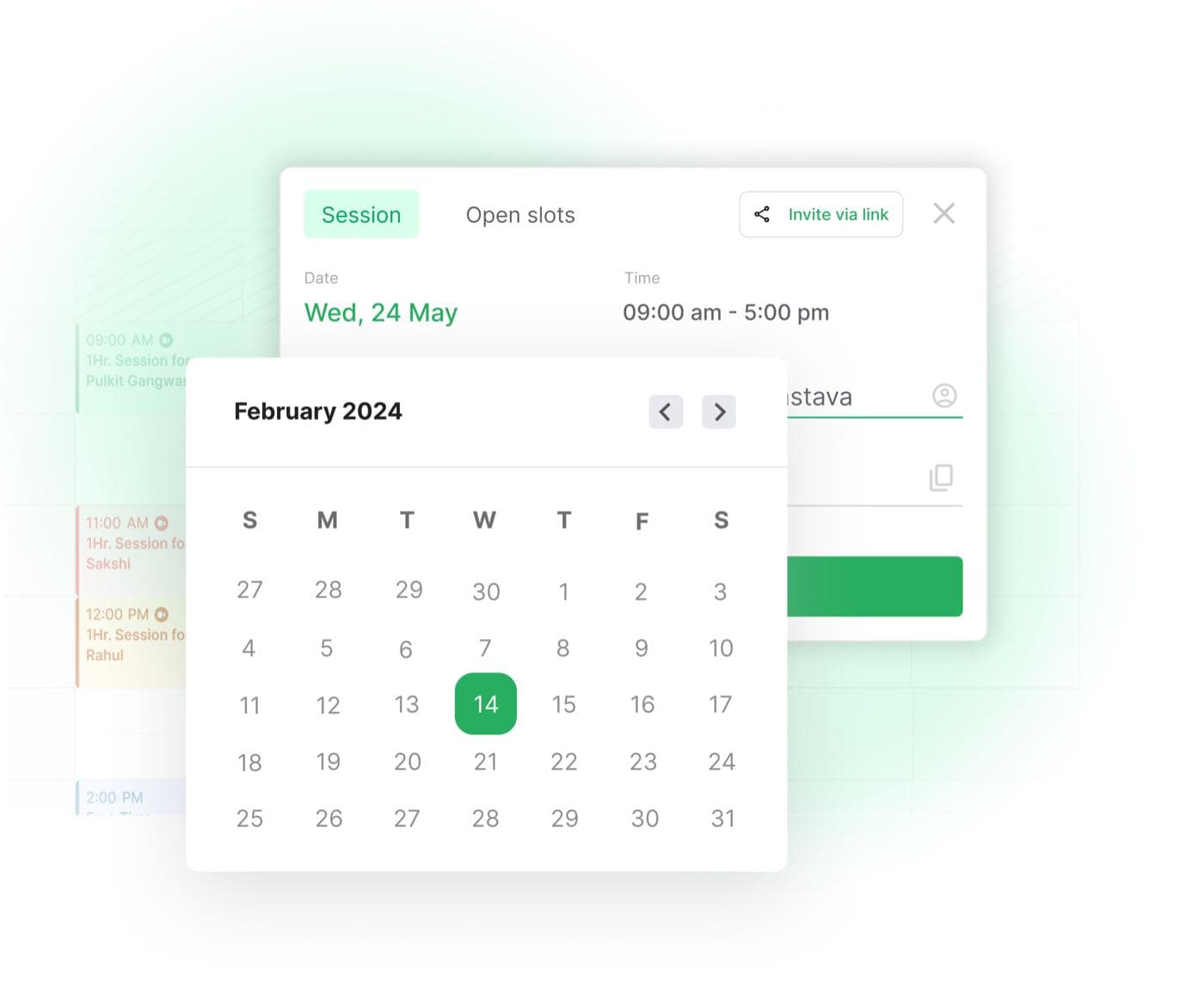Mirror Connect stories screen showing journal entries in one place