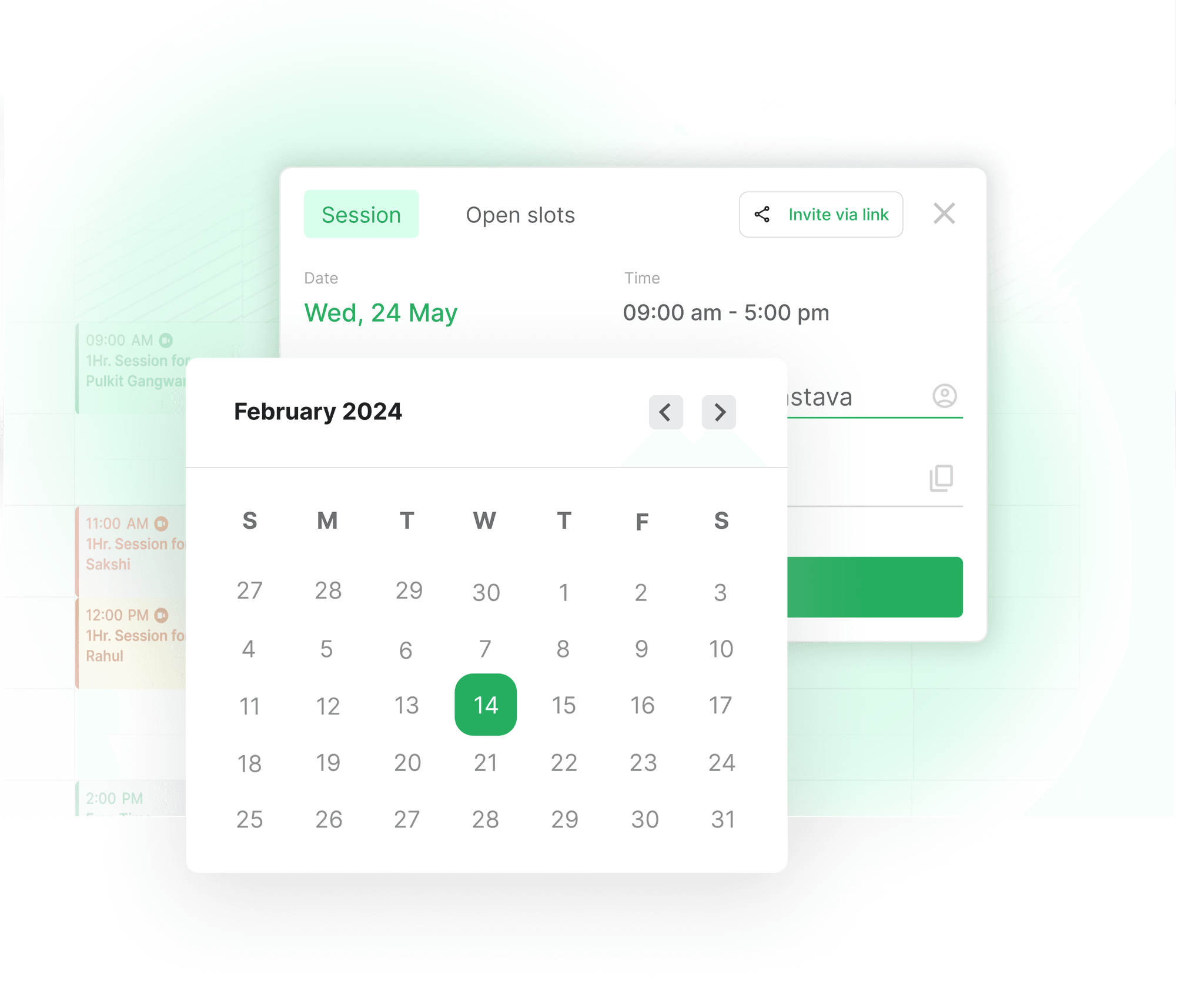 Mirror Connect stories screen showing journal entries in one place